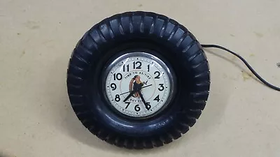 Vintage Fisk Tires Promotional Display Oil Gas Station Store Advertising Clock • $375