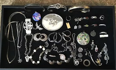 Lot - Wearable Sterling Silver Jewelry Some Signed 243.3Grams • $250