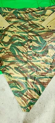 French Lizard Camo Poncho Shelter Tent Indochina Army France Military Zeltbahn • £96.34