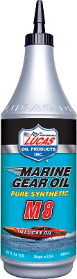 Lucas Marine Gear Oil Pure Synthetic M8 1qt   10652 • $33.95