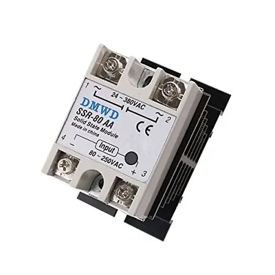 SSR-80AA Solid State Relay AC To AC Input 80-250V AC Output 24-380V AC With H... • $23.94