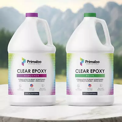 Primaloc Premium Epoxy Resin | Clear Table Epoxy | Bar Top Epoxy - 1 Gallon Kit • $79