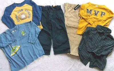 Boy 3 3t: Xlent 6 Shirts Pants Lot: Nwt Khakis: Baby Gap; Gymboree; Mulberribush • $24.50