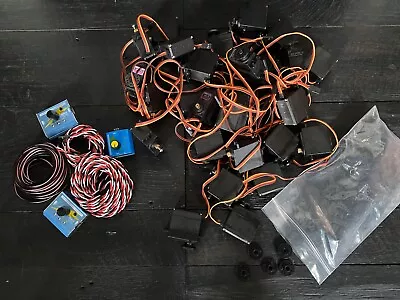 LOT Of 39 - MG996R Metal Gear Digital Servos Plus Testers And Cable • $150