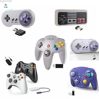 Wireless USB SNES /NES/ N64 /Xbox 360 Controller Joystick For Windows PC MAC • $14.99