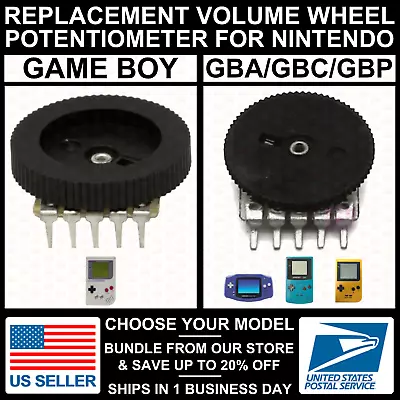 Game Boy/Advance/Color/GB/GBA/GBC/GBP Replacement Volume Wheel Potentiometer • $4.99