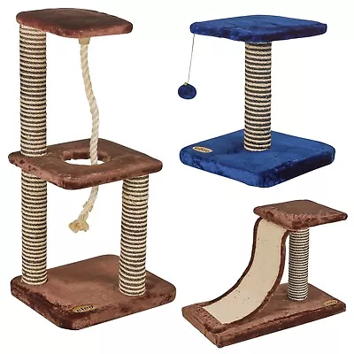 £19.75 • Buy 2 Or 3 Tier Deluxe Sisal Cat Nip Post Scratchers Kitten Activity Pet Playing Toy