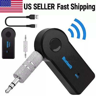 Bluetooth Receiver Adapter Wireless 3.5mm Jack Audio For Car Music Headphone AUX • $3.35