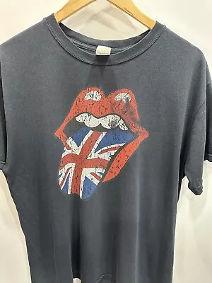 The Rolling Stones Vintage T-shirt Black Short Sleeve Size L • $21