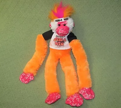 Mohawk Hanging Monkey Girls Win Plush Boys Play 18  Sticky Hands Stuffed Animal • $15