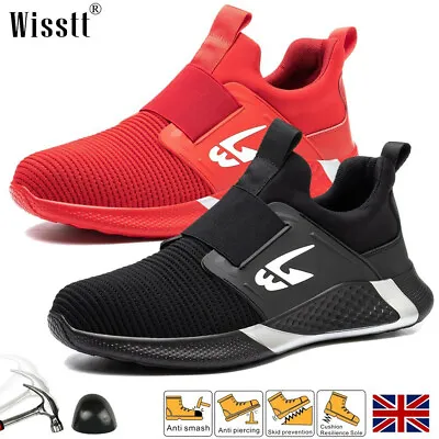 £25.99 • Buy Womens Safety Shoes Hiking Ladies Comfortable Work Boots Steel Toe Cap Trainers