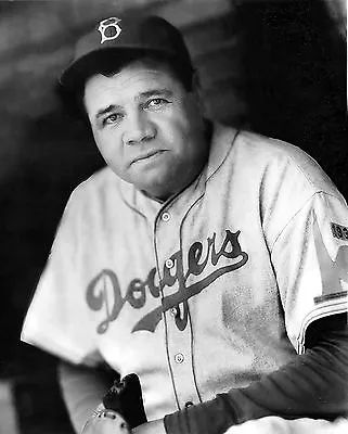 BABE RUTH Dodgers Oldtime Photo 8x10 Awesome !! • $4.94