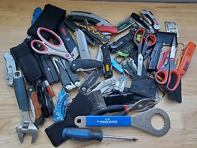 TSA LOT Of Knives Multi Tools & More! 15+ LBS Variety Mix! FREE SHIPPING! • $84.99