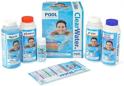 ClearWater Pool & Lay-Z-Spa Treatment Chemicals Starter Kit Set Swimming Pool • £23.99