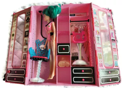 Green Hair Fashion Doll Monster High Vanity Chair 2013 Barbie Case • $39.99