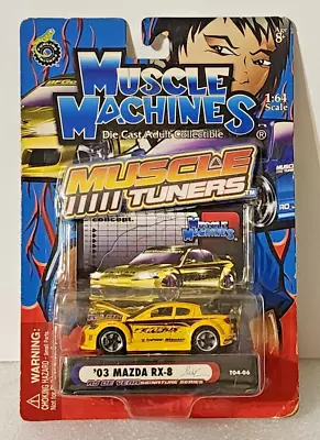 Funline Muscle Machines Muscle Iiiii Tuners '03 Mazda Rx-8 Yellow • $11.99