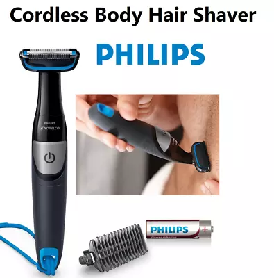 Philips Hair Shaver Body Legs Arms Chest Shaving Kit With Trimmer Cordless NEW • $69