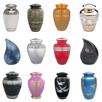 £49.95 • Buy Large Urn For Ashes Cremains Full Size Adult Or Pet Funeral Cremation Memorial