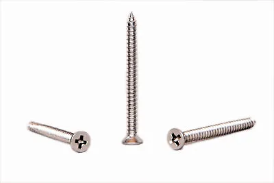M3 M3.5 M4 M5 M6 Fully Threaded Phillips Countersunk Wood Stainless Steel Screws • £0.99