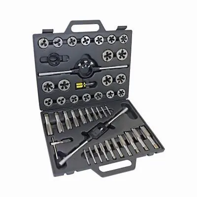 Us Pro Tap And Die Set 45pc Metric Wrench Cuts M6-m24 Bolts Engineers Kit 2617 • £66.99