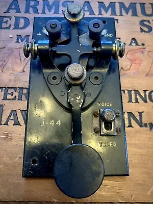 WWII US Military J-44 Morse Code Telegraph Key E.F. Johnson Co • $45