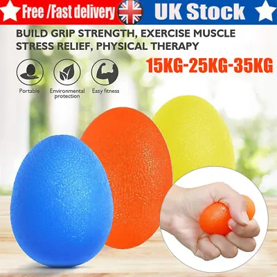 3PCS Hand Exercise Stress Relief Balls Hand Grip Strengthener Finger Therapy UK • £7.99