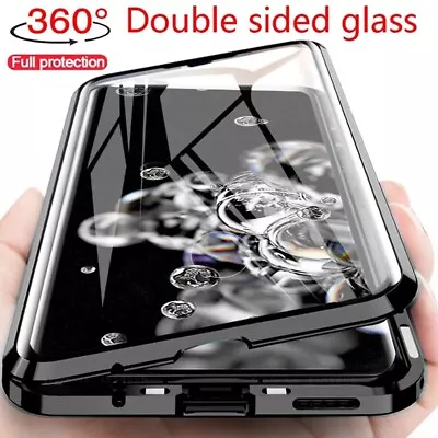 $18.04 • Buy Metal Case For Samsung Galaxy S22 Ultra S22+ S21 Magnetic Adsorption Glass Cover