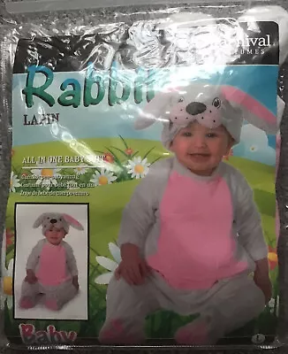 Baby & Toddler Bunny Rabbit Fancy Dress Costume Childs Pink Animal Suit Easter • £6.99