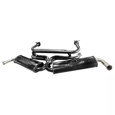 EMPI Dual Quiet Exhaust System For Type 1 Raw Dunebuggy & VW • $327.99