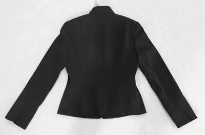Tahari Nehru Collar Black Blazer Jacket SZ 8 • £72.39