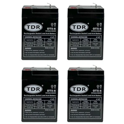 4 X 6v 5ah Battery For 6 Volts 4.5Ah 4.0Ah Kids Car Ride On Toys Scooter Bike • $80.96