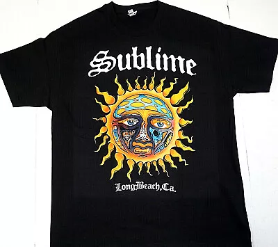 SUBLIME T-shirt LBC Ska Punk Long Beach Cali Tee Men's Black 100% Cotton New • $16.99