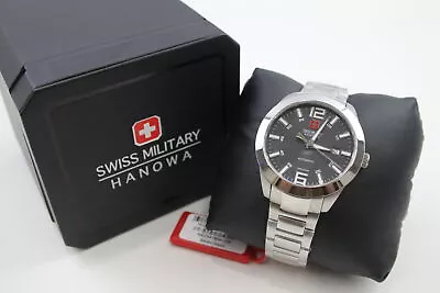 Mens Hanowa Swiss Military Stainless Steel WRISTWATCH Automatic Working   • £70