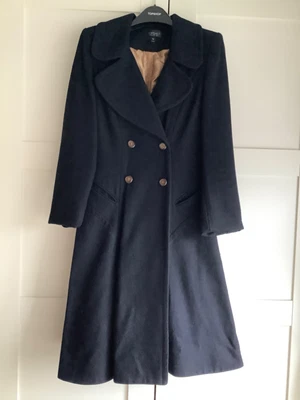 £39.99 • Buy Topshop Blue Fitted Swing Coat/Dress Coat/Steampunk Size 10