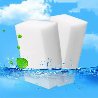 50 100 Magic Cleaning Sponge Eraser Stain Remover Melamine Foam Home Cleaner Pad • £5.99