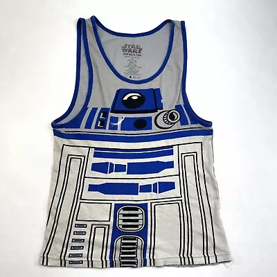 Star Wars R2-D2 Droid All Over Front Graphic Sleeveless Tank T-Shirt Youth M • $13.59