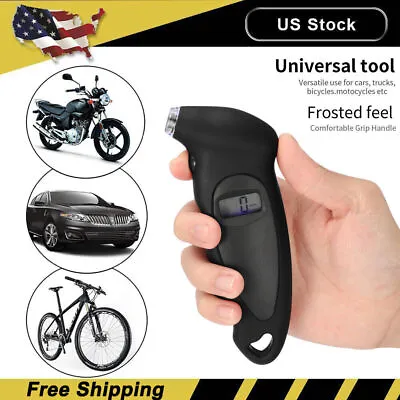 Digital Tire Air Pressure Gauge Meter Tester Bike Car Truck LCD Display 150 PSI* • $5.79