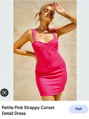 £2.99 • Buy Pretty Little Thing Pink Mini Corset Dress Size 14