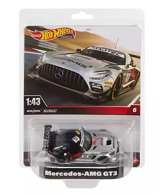 Hot Wheels Real Riders Mercedes-AMG GT3 1:43 Scale Metal HMD44 NEW * FREE SHIP • $31.50
