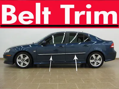 Saab 9-3 93 CHROME SIDE BELT TRIM DOOR MOLDING 98-02/ 03 04 05 06 07 08 09 10-12 • $24.87