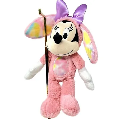 Disney Minnie Mouse Pink Purple Multi Color Plush Stuffed Animal 17 Inches Long • $18.99