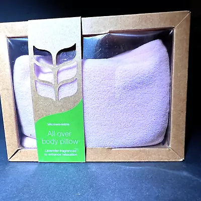 New Open Box Lavender Scented Heat Pad Fleece Pillow 18  L X 6  W Microwaveable • $15.49