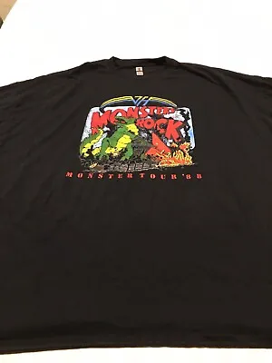 Gildan Monsters Of Rock 88 Tour Reprint 5XL T-Shirt Black With Show Graphics • $12.99