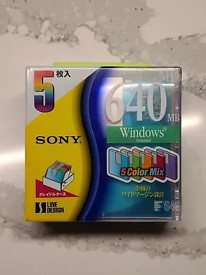 Sony 640MB  MO Drive 5 Pack • $72.43