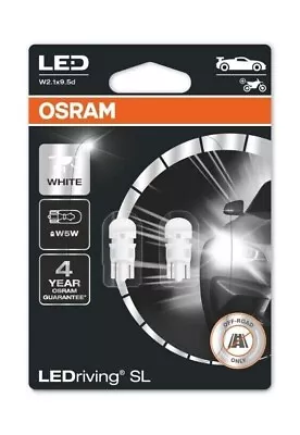 W5W LEDriving 6000K 12V 2pcs OSRAM T10 12V/5W 2825DWP W2.1x9.5d Car Lamps New • $16.12