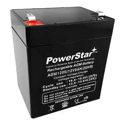 Rechargeable 12V 5AH SLA Battery Replaces Pc1250 Ub1250 Ca1240 Bp5-12 Es4-12 • $29.98