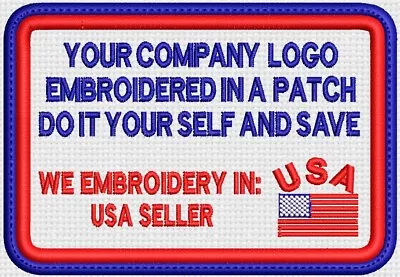 SIX (6) Custom Logo Embroidered PATCHES DIY & SAVE FREE SHIPPING IRON ON • $162