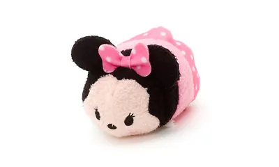 Disney Tsum Tsum 3.5  Minnie Pink Dress Polka Dot Mini Plush RARE Hard To Find • $15.95