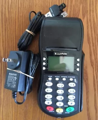 Equinox Model T4205 Credit Card Processing Terminal Lightly Used With Roll • $19.99