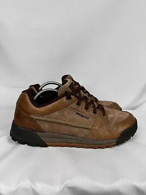 Patagonia Men's Hog Tie Brown Acorn Leather US 11 Vibram Casual Walking Shoes • $121.47